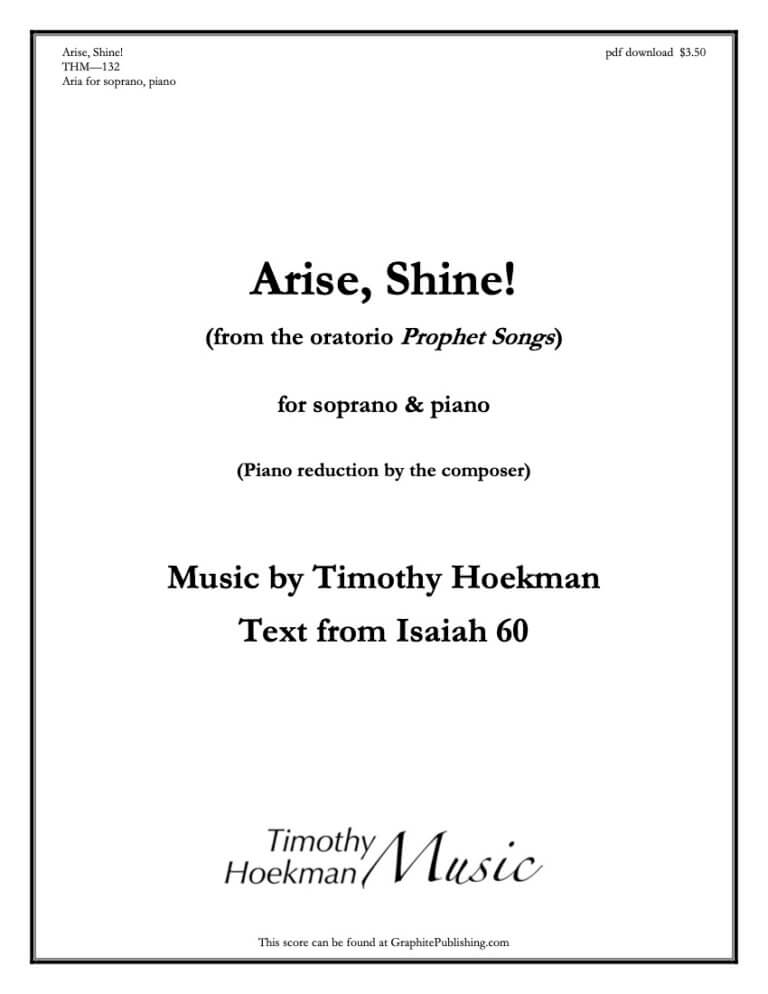 Arise, Shine! cover