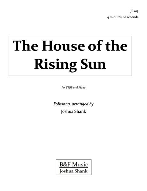 The House of the Rising Sun cover