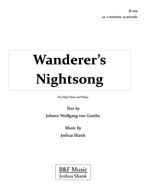 Wanderer's Nightsong cover