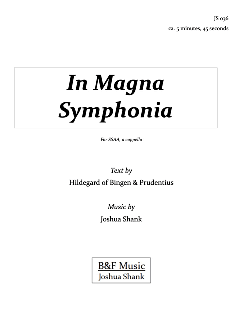 In Magna Symphonia cover