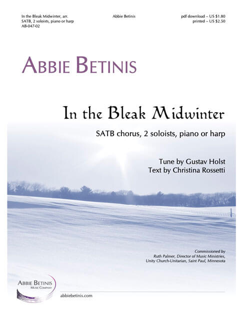 In the Bleak Midwinter (arr.) (SATB) cover