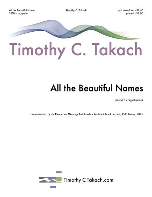 All the Beautiful Names cover