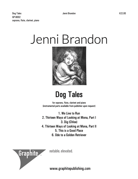 Dog Tales (cycle) Score Cover