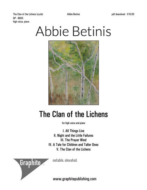 The Clan of the Lichens (cycle) Score Cover