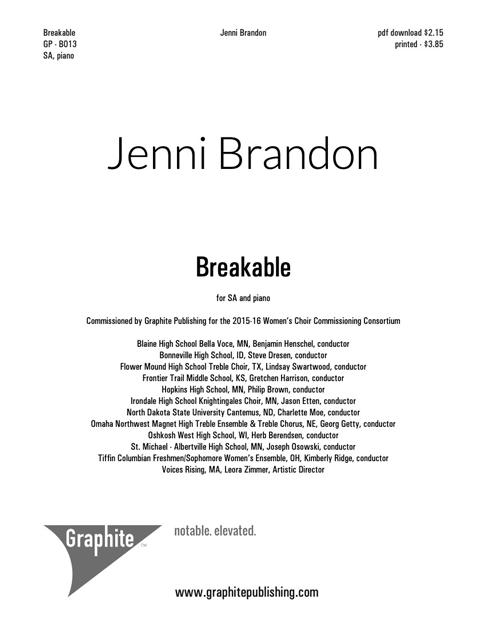 Breakable Score Cover