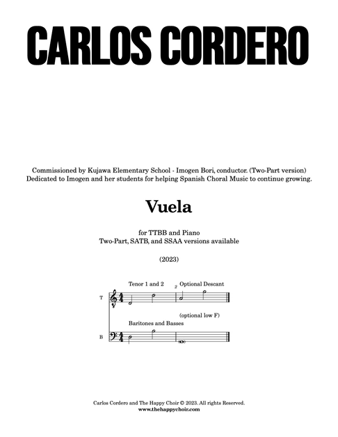 Vuela (TTBB) cover
