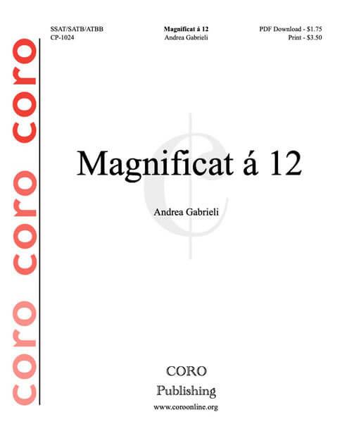 Magnificat a 12 cover