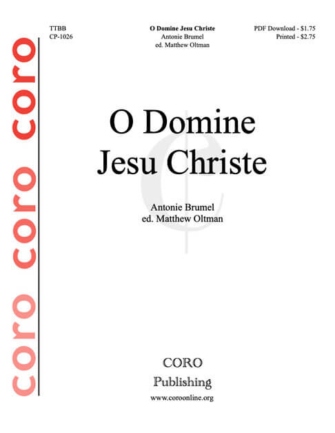 O Domine Jesu Christe
