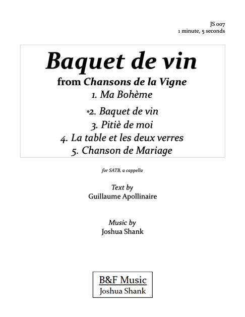 2. Baquet de vin cover