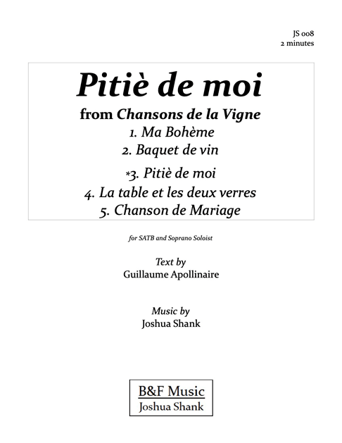 3. Pitie de moi cover