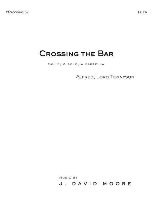 Crossing the Bar cover