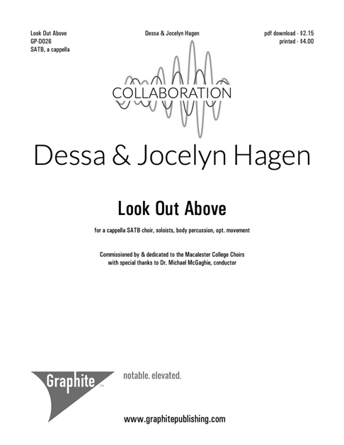 Look Out Above (SATB) Score Cover