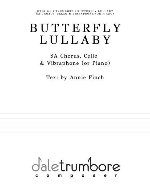 Butterfly Lullaby SA cover