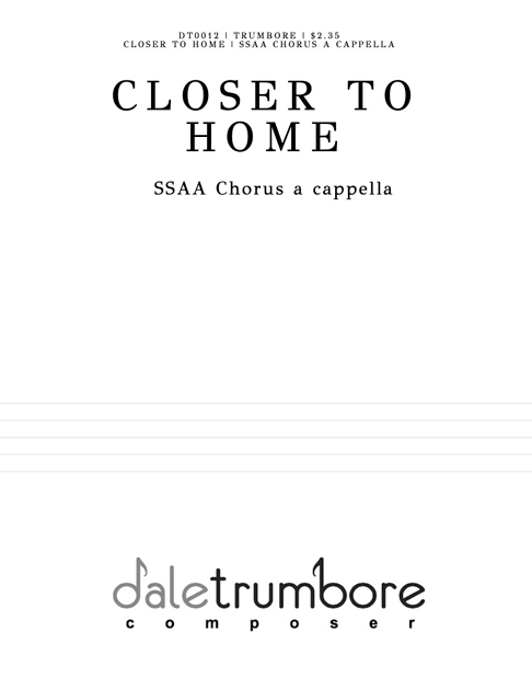 Closer to Home SSAA cover