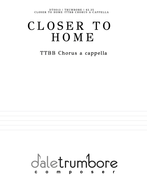 Closer to Home TTBB cover