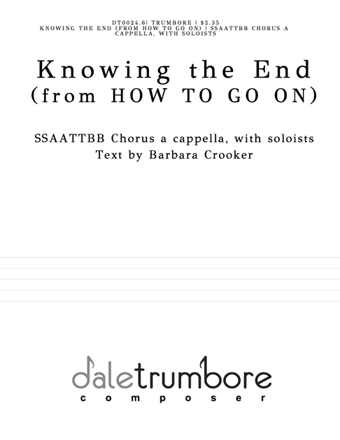 How to Go On Knowing cover