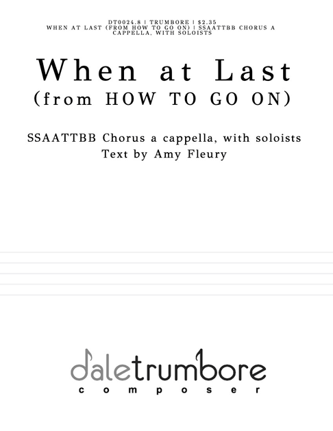 How to Go On When At Last cover