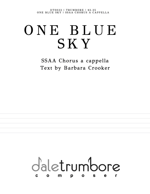 One Blue Sky cover
