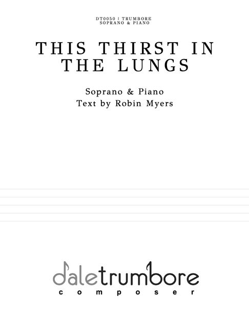 This thirst in the lungs cover