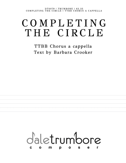 Completing the Circle TTBB cover