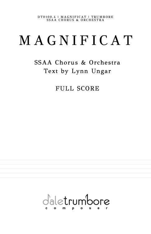 Magnificat SSAA Full Orchestra cover