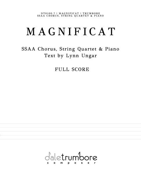 Magnificat SSAA Pno String Quartet cover