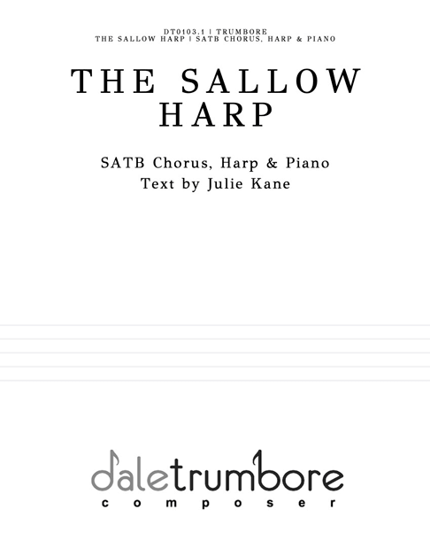 The Sallow Harp SATB Full Score cover