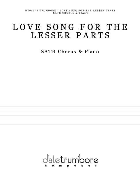 Love Song for the Lesser Parts cover