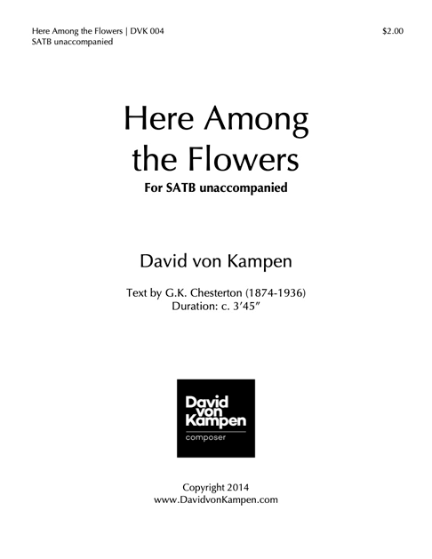 Here among the flowers cover