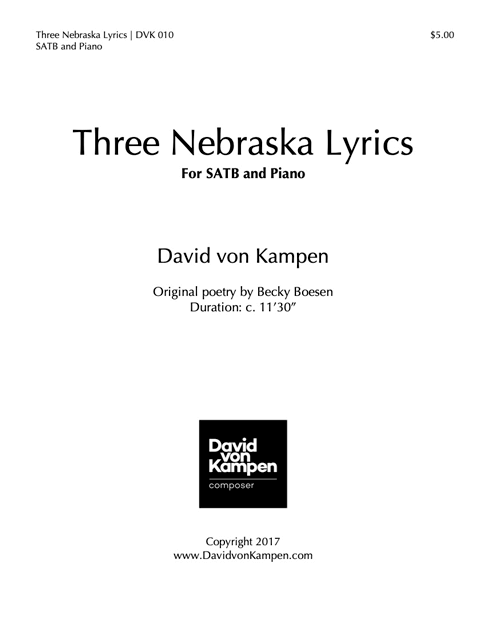 Three Nebraska Lyrics cover