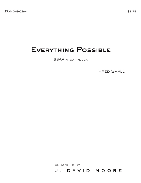 Everything Possible (SSAA) cover