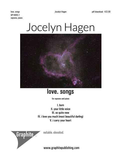 love. songs (soprano) Score Cover