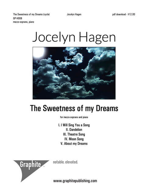 The Sweetness of My Dreams (cycle) Score Cover