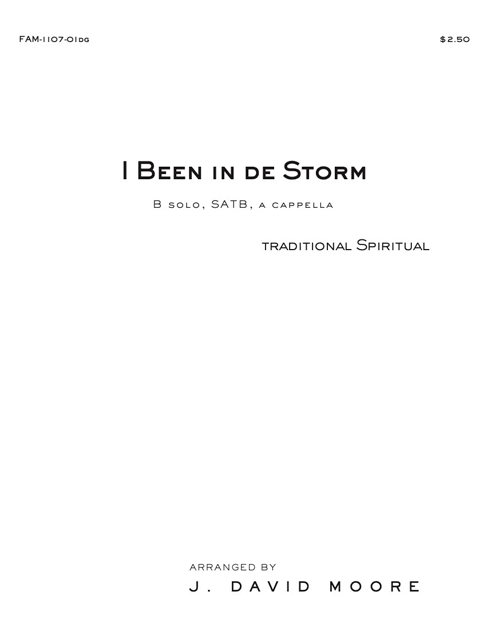 I Been in de Storm cover