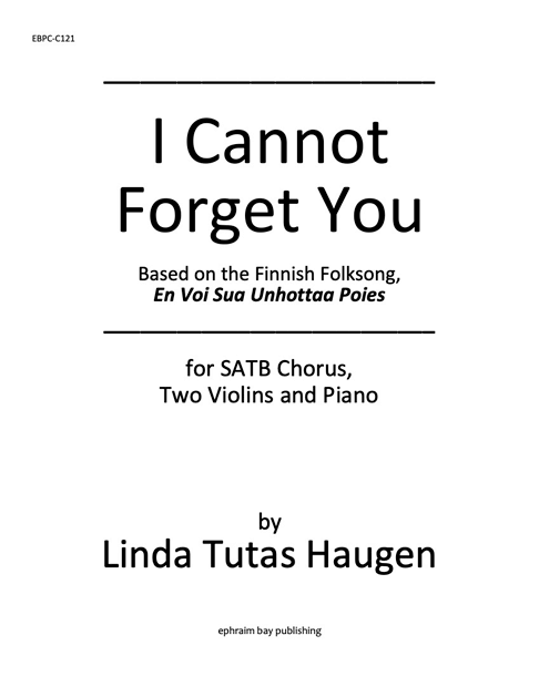 I Cannot Forget You cover