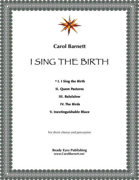 I Sing the Birth cover