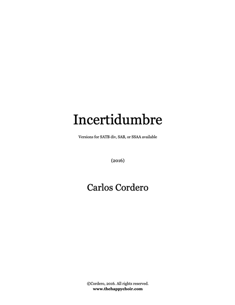 Incertidumbre (SAB) cover