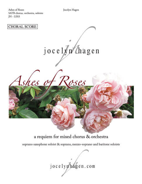 Ashes of Roses Choral Score cover