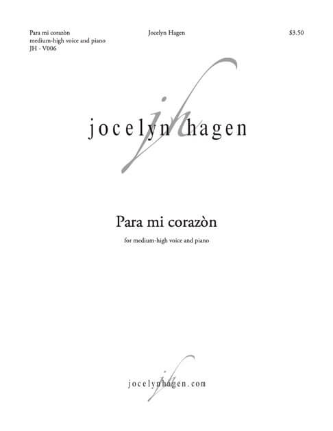 Para mi corazon cover