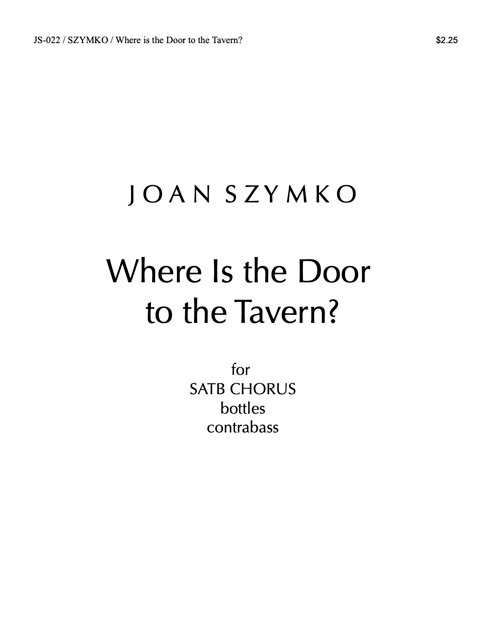 Where is the Door to the Tavern cover