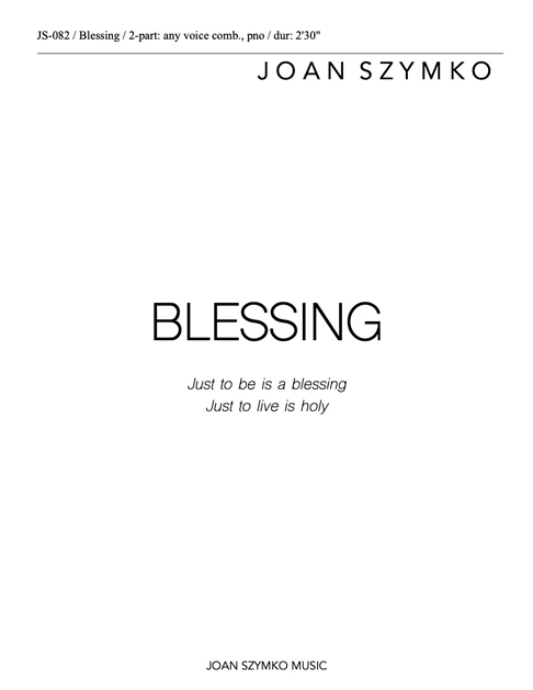 Blessing (Szymko) cover
