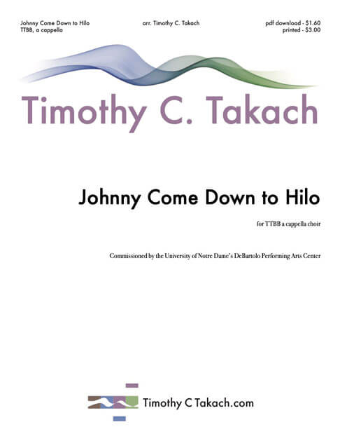 Johnny Come Down to Hilo cover