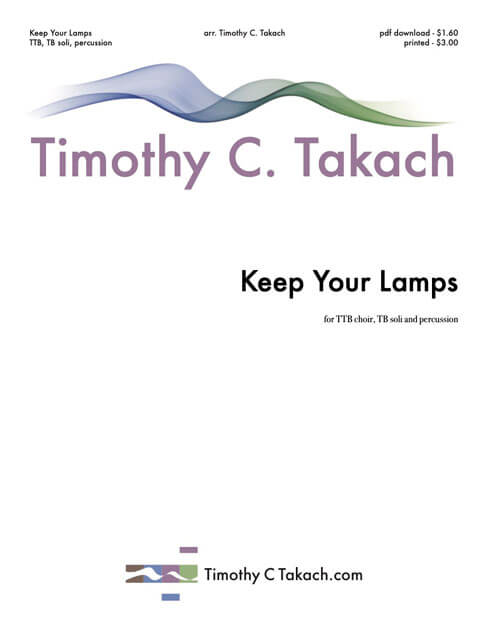 Keep Your Lamps (TTBB) cover