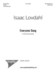 Everyone Sang (Lovdahl) Score Cover