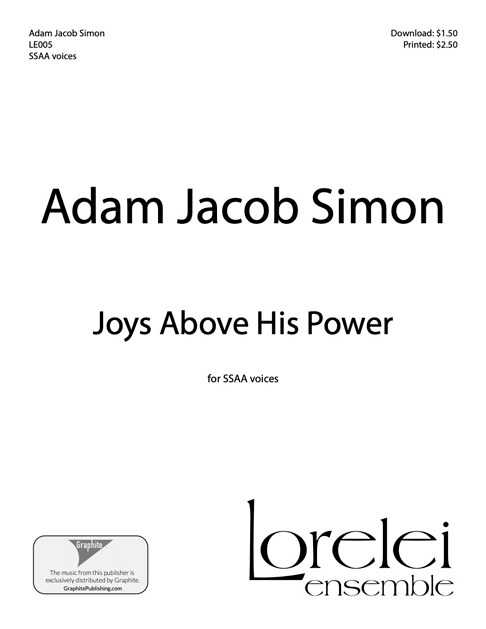 Joys Above His Power cover