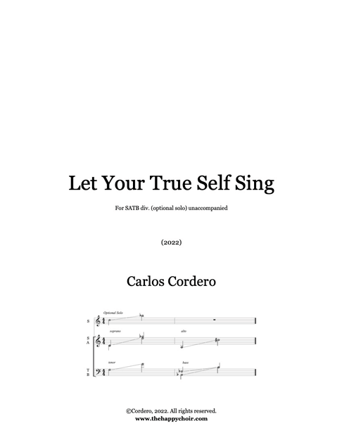 Let Your True Self Sing cover