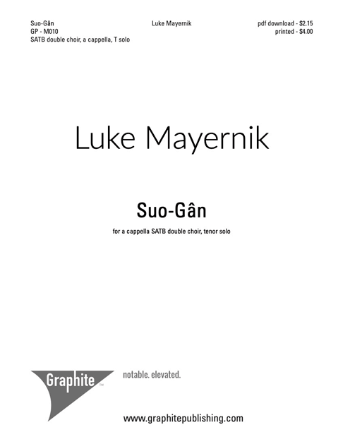 Suo-Gân Score Cover
