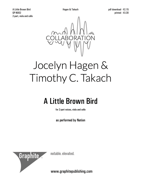 A Little Brown Bird Score Cover