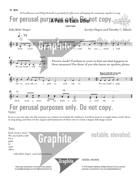 A Path to Each Other Score Cover