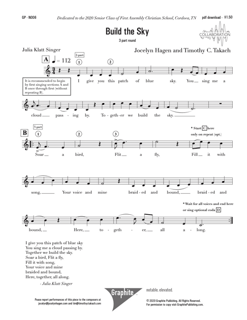 Build the Sky Score Cover